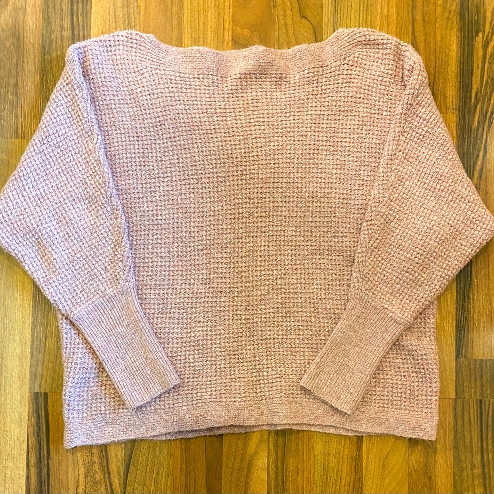 MAURICES- Super Soft Light Pink Knitted Sweater with Boat Neck